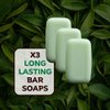 Hypoallergenic Laundry Soap Bar with Green Tea for Sensitive Skin - 3Pcs