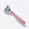 Flamingo Womens 5-blade Razor with Replacement Blade Cartridge - Desert Rose