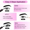 LAUBESS Lash Bond and Seal Lash Glue Waterproof Long Lasting Eyelash Bond and Seal 10ml DIY Lash Extension Kit Eyelash Glue Lash Clusters Kit Lash Extension Glue 5ml+5ml