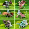 EOIVSH 6pcs Dragon Toys for Kids, 5 inch Ancient Flying Dragon Figurines, Mythical Toy Figures & Playset Gift for 3 4 5 6 7 Boys Girls, Cool Cake Topper