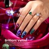Beetles Cat Eye Gel Nail Polish Set 6 Colors, Glitter Red Shiny Brown Burgundy Purple Blue Green Magnetic Effect Sparkle Stunning Nail Gel Polish Gifts for Women, 2024 Limited Colors