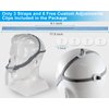 Replacement Headgear Compatible with P10 Nasal Pillow Mask Straps Included 3 Super Elastic Straps and 6 Adjustment Clips(3 Pack)