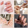 Ombre Nail Brush, Nail Painting Art Brushes with Rhinestone Handle Nail Design Brush for Nails Extension Manicure Cleaning Gradient Gel Polish