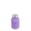 que Bottle - Collapsible Water Bottle. BPA-Free, Leak Proof, Lightweight Travel Bottle. 20oz - Violet Purple