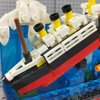 MIKEMENG 247pcs MOC RMS Cruise Sank Titanic Break in Half Toy Building BlocksWith Case Building Blocks Ship Boat Kits Model Construcrion Sets
