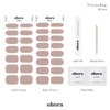 ohora Semi Cured Gel Nail Strips (N Cream Beige) - Works with Any Nail Lamps, Salon-Quality, Long Lasting, Easy to Apply & Remove - Includes 2 Prep Pads, Nail File & Wooden Stick - Beige