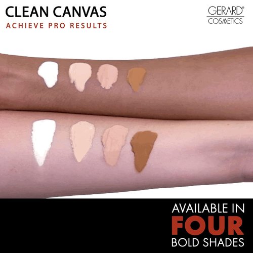Gerard Cosmetics Clean Canvas Fair Eye Concealer and Base Smudge Proof | Makeup Primer and Eyeshadow Base | Made in the USA | Vegan Formula | Cruelty Free