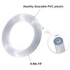 15 Feet - MRbrew Homebrew Beer Line Tubing, 3/16" ID 7/16" OD Clear Vinyl Tubing Draft Beer Dispensing Food Grade Hose for Kegerator, Beer Tower, D Coupler, Wine Beer Making Beer Hose with Hose Clamps