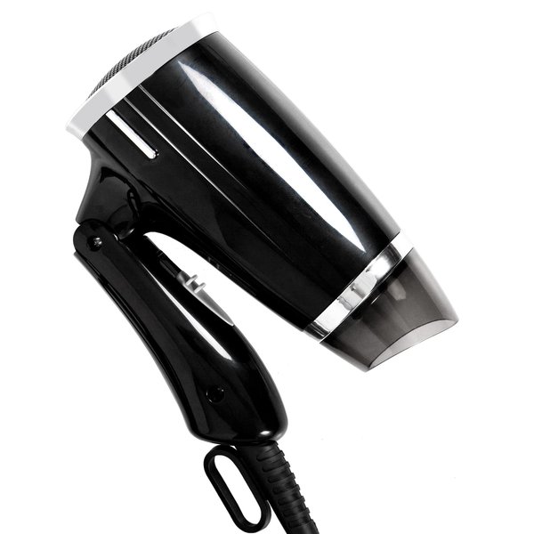 Folding Hair Dryer Compact Blow Dryer Portable Professional Hair Dryer Negative Ionic Low Noise Hair Dryer 3 Heat Settings Lightweight Mini 8x7inch Hair Dryer for Men and Women