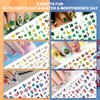 Whaline 18 Sheets All Holiday Nail Art Stickers Fall Nail Decals All Season Fall Thanksgiving Halloween Winter Christmas 4th of July Self-Adhesive Nail Decals for Autumn DIY Manicure Party Decor