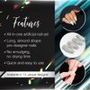 Ardell Nail Addict Premium Artificial Nail Set, Holographic Glitter, 24-Pc, Medium, Almond-Shape, DIY Press-On Nails, Quick and Easy to Apply, with Glue, Cuticle Stick and Nail Filev