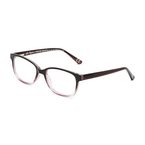 Sofia Vergara x Foster Grant Women's Alicia Reading Glasses Rectangular, Brown Blue, 50 mm + 2.25
