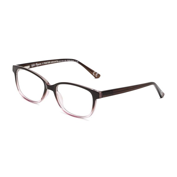 Sofia Vergara x Foster Grant Women's Alicia Reading Glasses Rectangular, Brown Blue, 50 mm + 2.25