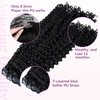 IDN BEAUTY Seamless Clip In Hair Extensions Human Hair, Kinky Curly 14 Inch 110g 7pcs Natural Black Seamless Curly Clip Ins Remy Human Hair Seamless Clip Ins For Black Women PU Weft Invisible Edge