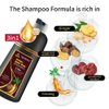 Remocc Instant Chestnut Hair Dye Shampoo for Women Men, Hair Coloring Shampoo for Gray Hair, 500ml Herbal Ingredients 3 in 1 Maroon Hair Dye - 100% Gray Coverage Coloring in Minutes 16.9 Fl Oz
