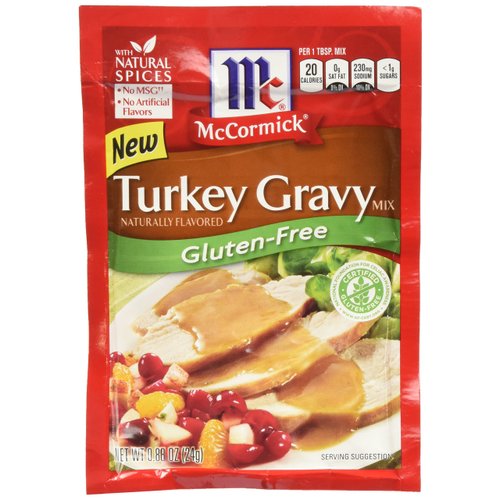 McCormick Turkey Gravy Mix, Gluten Free, 0.88 OZ (Pack of 6)