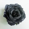 VEICOSTT Women Rose Flower Hair Clip Hair Accessories Flower Brooch Pin ZFJ11 (Black)