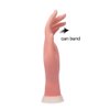 krofaue Practice Nail Tips Art Trainer Training Hand Tool Flexible Bendable Movable Fake Mannequin Left Hands Manicure Tool（Different Hand Sizes ）