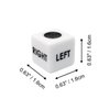 Left Right Center Dice Only 12 Dices Left Right Center Dice Game Prime Dice Only（ six Sided ，16mm Standard Size, Easy to Grip）