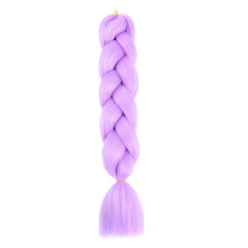 Braiding Hair Light Purple Kanekalon Braid Hair Extensions for Box Braids Hot Water Setting High Temperature Synthetic Fiber (A36-1Pack)