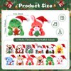 Blueweenly 36 Pcs Mini Christmas Stuffed Animal Bulk Christmas Plush Keychain Decorations Small Xmas Stuffed Plush Toy with Santa Hat Christmas Tree Plush Ornaments for Award Party Favors Gifts Decor