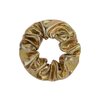 7 Pcs Shiny Metallic Cheer Dance Hair Scrunchies For Thick Hair School Performance/Sports/Practice/Party/Gymnastics Scrunchie Ponytail Holder Wrist for Girls Cosplay Show (Gold)