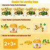 Cute Bunny Balance Math Toy with Carrot Harvest Game - STEM Learning Toy for Toddlers - Counting and Number Blocks, Educational Activity Toys for Kids Ages 3 4 5 Kindergarten Preschool Birthday Gift
