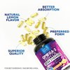 Fish Oil 2400 mg with Omega-3, EPA & DHA - Triple Strength Omega Supplement - Natural Support for Immune, Heart & Brain Health - Nature's Lemon Flavor, Burpless, Wild Caught, Non-GMO - 120 Softgels