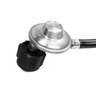 DOZYANT Vertical 2 Feet Propane Regulator and Hose Universal Grill Regulator Replacement Parts, QCC1 Hose and Regulator for Most LP Gas Grill, Heater and Fire Pit Table,3/8" Female Flare Nut
