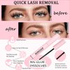 2Pcs Lash Remover for Lash Extension,Cluster Lash Glue Remover Individual Eyelashes Gentle Eye Removal for False Lashes,Eyelash Extension Adhesive Remover Self Use at Home