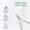 NGHIA Cuticle Nipper - D-07 JAW 14 | Stainless Steel | Durable and Sharp | Ergonomic Design | Grey Plated | Ideal for Salons and Home Use