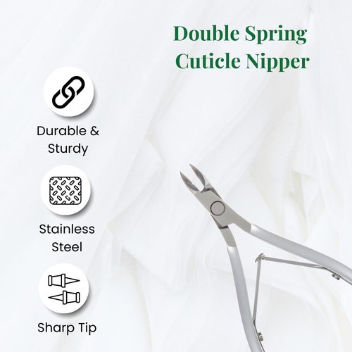 NGHIA Cuticle Nipper - D-07 JAW 14 | Stainless Steel | Durable and Sharp | Ergonomic Design | Grey Plated | Ideal for Salons and Home Use