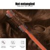 Round Styling Hair Brush, Quiff Roll Circle Hairbrush Small Wood Curling Roller Hair Brush Unisex for Blow Drying Home Use