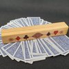 Barely Adorned Wood Playing Card Holder | Playing Card Rack - for Rummy, Bridge, Canasta Card Games and More - Children, Arthritis Aid