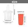 140 PCS Eyelash Glue Replacement Eyelash Glue Bottle Nozzle Caps Lash Glue Bottle Plug Glue Mouth Tips Glue Bottle Pins Blocking Needle for Home Salon Eyelash Extensions Tools