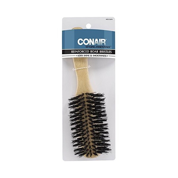 Conair Styling Essentials Hair Brush, Reinforced Boar