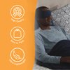 Happyluxe Eye Masks for Sleeping - Airplane Essentials, Eye Masks for Sleeping, Does Not Catch Hair - Perfect for Men and Women, Travel & Sleep, Made in USA - Navy Blue