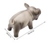 Ichiias Dog Chew Toy Cute Pig Grunting Squeak Latex Dog Puppy Toy(Black)