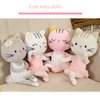 Ballerina Dolls Kitty Stuffed Animals Plush Cat Toys Ballet Dance Recital Gifts for Girls 13.5 Inches