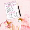 15 Who Knows The Birthday Girl Best Game Cards- for Child or Teen- Fun and Easy Game for Party or Sleepover- Girl Birthday Supplies, Activity, Decorations
