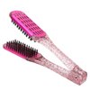 Double Sided Brush Clamp Brush for Straightening Hair Sheet Straightener Double Comb Double Sided Straightening Brush Curling Wands