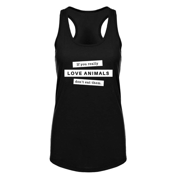 FANNOO Womens Workout Tank Tops-Novelty Funny Saying Fitness Gym Defend Animal Racerback Sleeveless Shirts for Women Black