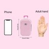 Doll Accessories Carry On Suitcase for Doll Suitcase Luggage Mini Travel Suitcase for 18 Inch Girl Doll Travel Gear Mini Trolley Case Doll Carrier Storage Miniature Suitcase Doll Playsets