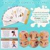 Garybank Kids Yoga Dice with 12 Yoga Cards, 20 Breathing Exercise Cards - Calm Down Corner Supplies, Yoga for Kids Solo or Group, Fun Exercise Dice Game for Kids Workout Equipment,Christmas Yoga Gifts