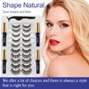 Alcastar Magnetic Eyelashes,Magnetic Lashes with Eyeliner Kit, Reusable Magnet lashes, Waterproof, Long Lasting,Easy to Apply,