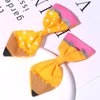 Back To School Hair Clips For Girls Hair Bow Clips Hair Accessories For Girls, Pencil Bow Hair Clips, Girls' Hair Accessories School Theme Hair Clips Preschool Hair Clips