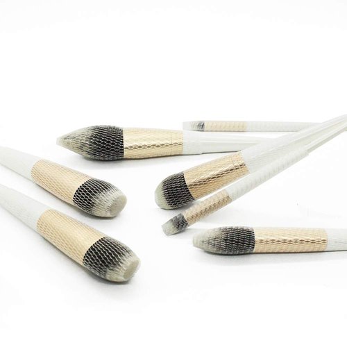 SmiLife Makeup Brush Covers for Travel, Makeup Brush Protector for Cosmetic Brushes, Expandable Mesh Covers for Brushes, 60 PCS