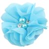 18 Pcs Alligator Hair Clips 2 Inch Chiffon Flower with Crystal Pearl Hair Barrettes Hair Accessories for Teens Women