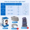 Velpeau Neck Brace for Neck Pain and Strong Support, Soft Cervical Collar for Sleeping Upright, Snoozing - Stabilizes & Relieves Pressure in Spine for Women & Men (Grey, M: 13.5-16.5" / 3.5" Depth)
