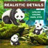 Terra by Battat – 4 Pcs Giant Panda Family – Realistic Plastic Animal Figures – Zoo Animal Toys for Kids and Toddlers Age 3+